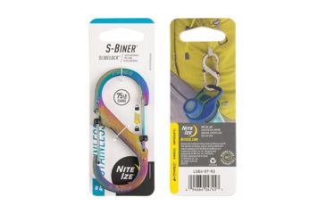 Image of Nite Ize S-Biner SlideLock Stainless Steel #4, Spectrum, 4, LSB4-07-R3