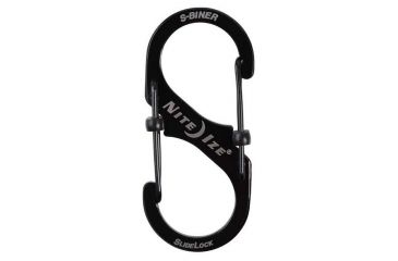 Image of Nite Ize S-Biner SlideLock Steel - #3, Black LSB3-01-R6