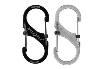 Image of Nite Ize S-Biner SlideLock Steel - #3, Black, Stainless