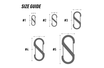 Image of Nite Ize S-Biner Stainless Steel Dual Carabiner, Size 3, 3 Pack, Black, SB3-A1-3R3