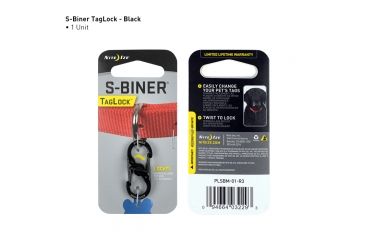 Image of Nite Ize S-Biner TagLock,Black PLSBM-01-R3