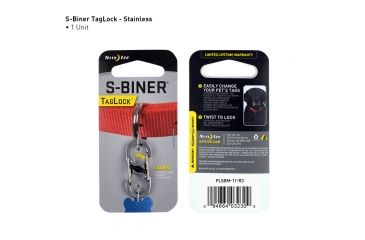 Image of Nite Ize S-Biner TagLock,Stainless Steel PLSBM-11-R3