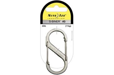 Image of Nite Ize SB3-03-11 S-Biner Versatile Carry Biners - Size 3 - Stainless