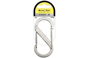 Image of Nite Ize SB4-03-11 S-Biner Versatile Carry Biners - Size 4 - Stainless