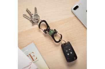 Image of Nite Ize SlideLock 360 Magnetic Locking Dual Carabiner, Olive, MSBL-08-R7