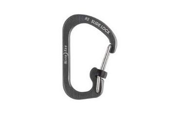 Image of Nite Ize SlideLock Carabiner Aluminum No2, Smoke, CSLA2-09-R6