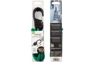 Image of Nite Ize Slidelock Carabiner Bungee, Green - BSL48-17-R3