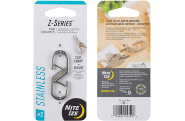 Image of Nite Ize Z-Series Dual Carabiner, Size #2, Single-Pack, ZS2-11-R6