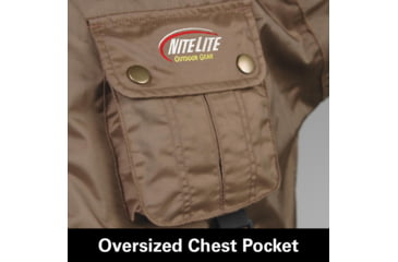 Image of Nite Lite Elite Non-Insulated Coat - Mens, Medium, Brown, NLEC - Medium
