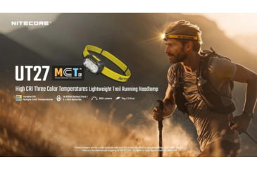 Image of Nitecore UT27 MCT HLB1500 Li-ion Battery Pack/AAA 800 Lumens 3 Color Temperatures Running Headlamp