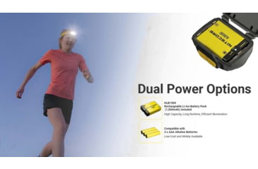 Image of Nitecore UT27 MCT HLB1500 Li-ion Battery Pack/AAA 800 Lumens 3 Color Temperatures Running Headlamp