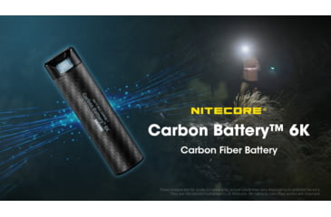 Image of Nitecore Carbon Battery 6K USB-C 6000mAh Power Bank, Black, CARBON6K