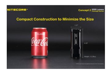 Image of Nitecore Concept-2 4 x Built-In Battery Packs 4 x CREE XHP35 HD LED Rechargeable Ultra-Bright Flashlight, 6500 Lumens, Black, CONCEPT-2