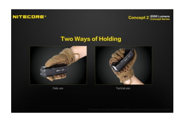 Image of Nitecore Concept-2 4 x Built-In Battery Packs 4 x CREE XHP35 HD LED Rechargeable Ultra-Bright Flashlight, 6500 Lumens, Black, CONCEPT-2