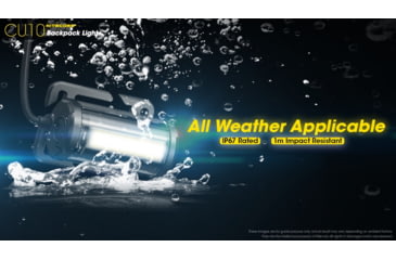 Image of Nitecore CU10 220 Lumen Backpack Flashlight, Black, 6952506406807