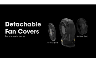 Image of Nitecore CW30 Portable Cordless Photography Fan, Black, ACC-NITE-CW30