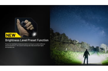 Image of Nitecore EDC27 UHi 3100 Lumen Ultra Slim Flat EDC Flashlight, Black, EDC27UHI