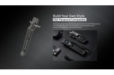 Image of Nitecore EDC27 UHi 3100 Lumen Ultra Slim Flat EDC Flashlight, Black, EDC27UHI