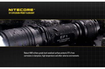 Image of Nitecore EF1 Explosion Proof LED Flashlight, 830 Lumens, Black, 6952506401741