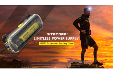 Image of Nitecore Extension Battery Case for NU40/NU43/NU50, Black, ACC-NITE-186EBC