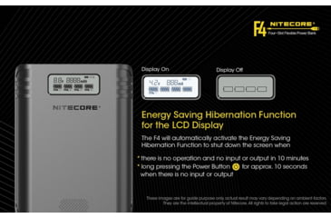 Image of Nitecore F4 Four-Slot Flexible Power Bank and Battery Charger for Lithium-ion 18650, Black, 6952506492954