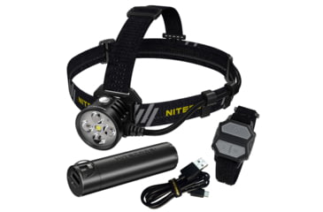 Image of Nitecore HU60 1600 Lumen Focusable Headlamp with NPB1 Power Bank, Black, 6952506406227