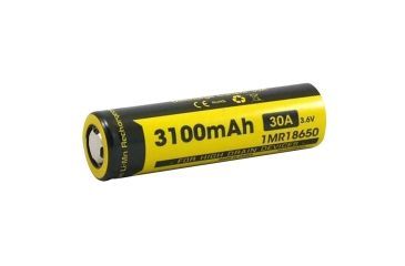 Image of Nitecore IMR 18650 3100mAh 3.6V Unprotected 30A Li-Ion Battery, Yellow, IMR18650D