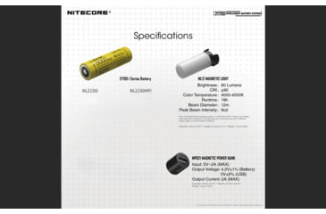 Image of Nitecore Intelligent 21700 Battery System with Lantern and Charger, Black, 6952506493906