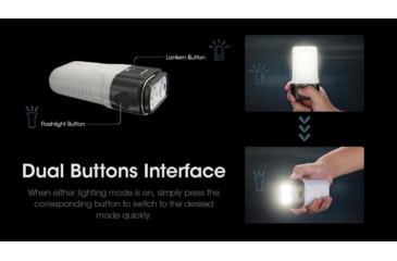 Image of Nitecore LR70 3-in-1 Rechargeable Lantern, 3000 Lumens, Black, FL-NITE-LR70