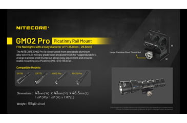 Image of Nitecore MH25 Pro 3300 Lumen Long Throw Rechargeable Hunting Light Kit, Carbon Fiber, MH25PRO-KIT