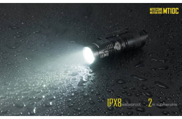 Image of Nitecore MT10C 920 Lumen Rotary Helmet Mounting Rechargeable Flashlight Kit, Black, 6952506466740