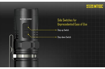 Image of Nitecore MT10C 920 Lumen Rotary Helmet Mounting Rechargeable Flashlight Kit, Black, 6952506466740