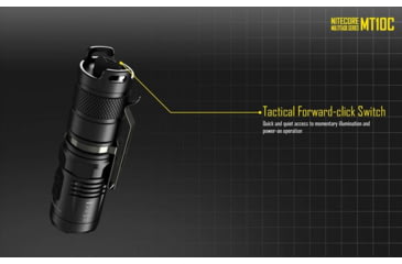 Image of Nitecore MT10C 920 Lumen Rotary Helmet Mounting Rechargeable Flashlight Kit, Black, 6952506466740