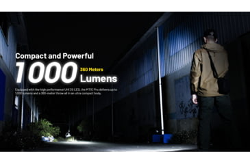 Image of Nitecore MT1C Pro 1000 Lumen Rechargeable EDC Flashlight, Black, MT1CPRO