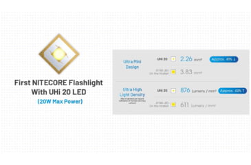 Image of Nitecore MT2A Pro LED EDC Rechargeable Flashlight, AA, 1000 Lumen, Black, FL-NITE-MT2APRO