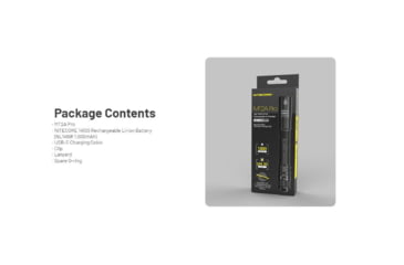 Image of Nitecore MT2A Pro LED EDC Rechargeable Flashlight, AA, 1000 Lumen, Black, FL-NITE-MT2APRO