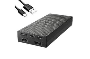 Image of Nitecore NB20000 QC USB &amp; USB-C 4 Port 20000mAh Power Bank, Black, 6952506494446