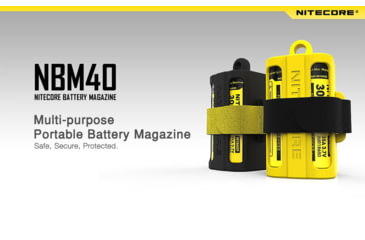 Image of Nitecore NBM40 Battery Magazine, Holds 4x 18650 Batteries, Black, 6925206491841