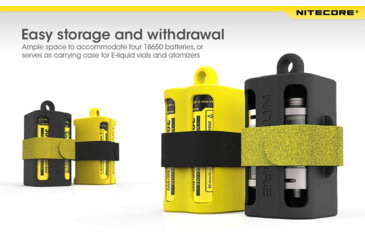 Image of Nitecore NBM40 Battery Magazine, Holds 4x 18650 Batteries, Black, 6925206491841