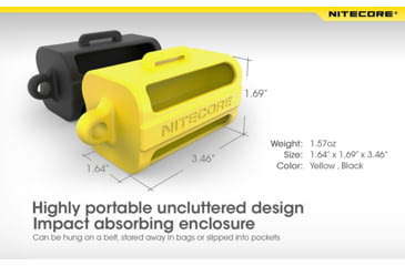Image of Nitecore NBM40 Battery Magazine, Holds 4x 18650 Batteries, Black, 6925206491841