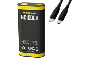 Image of Nitecore NC10000 USB-C QC/PD 10000mAh Outdoor Power Bank, Black, 6952506495429