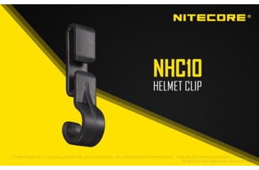 Image of Nitecore NHC10 Helmet/Hard Hat Clips for Headlamps, 4 Per Pack, Black, 6952506492428