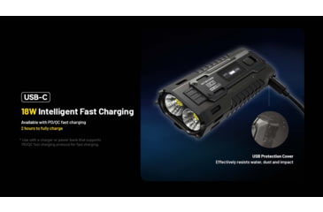 Image of Nitecore EDC37 USB-C Rechargeable 8000 Lumens LED EDC Flashlight