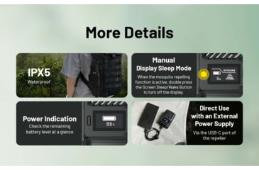 Image of Nitecore EMR23 USB-C Rechargeable 2-in-1 Electronic Mosquito Repeller