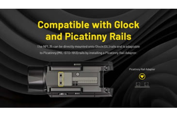 Image of Nitecore NPL35 USB-C Rechargeable 2000 Lumens LED Rail Mount Weapon Light