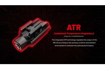 Image of Nitecore NPL35 USB-C Rechargeable 2000 Lumens LED Rail Mount Weapon Light