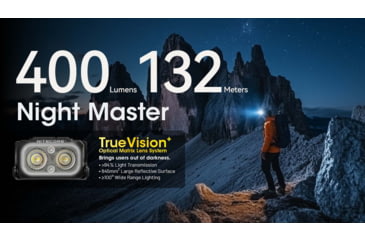 Image of Nitecore NU25 MCT USB-C Rechargeable 400 Lumens LED Multi-Temperature Headlamp