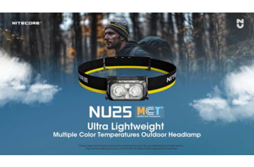 Image of Nitecore NU25 MCT USB-C Rechargeable 400 Lumens LED Multi-Temperature Headlamp