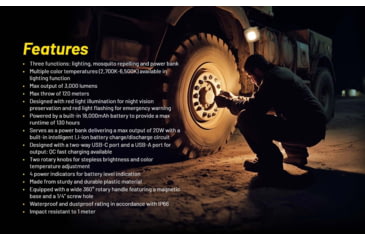 Image of Nitecore NWL30 3-in-1 Outdoor Lantern with Mosquito Repeller and Power Bank Functions