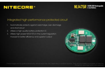 Image of Nitecore NL1475R 750mAh USB Rechargeable 14500 Battery, Yellow, 6952506492404